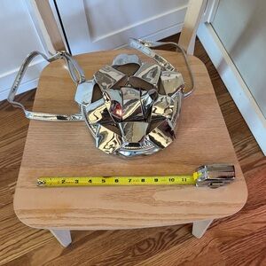 Silver Christmas Bow Bag